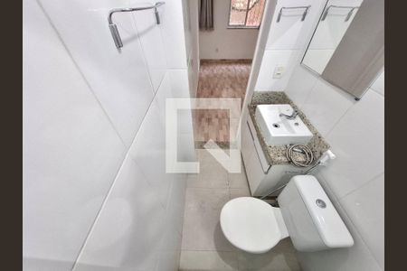 Banheiro da suíte  de apartamento à venda com 1 quarto, 38m² em Catete, Rio de Janeiro