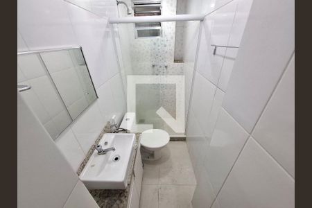 Banheiro da suíte  de apartamento à venda com 1 quarto, 38m² em Catete, Rio de Janeiro