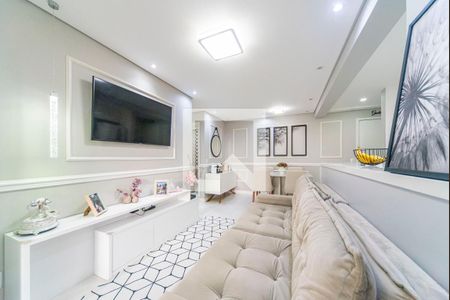 Sala de apartamento à venda com 2 quartos, 68m² em Vila Apiai, Santo André