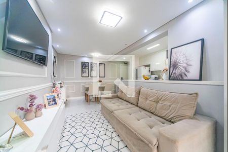 Sala de apartamento à venda com 2 quartos, 68m² em Vila Apiai, Santo André