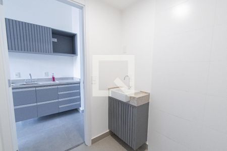 Banheiro de kitnet/studio à venda com 1 quarto, 26m² em Vila Mariana, São Paulo