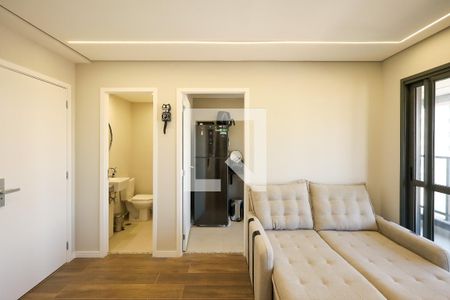 Sala  de apartamento à venda com 1 quarto, 38m² em Brooklin, São Paulo