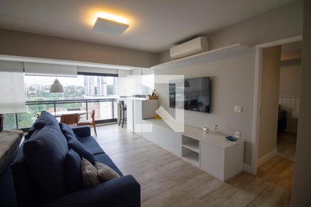 Sala de apartamento à venda com 1 quarto, 70m² em Chácara Santo Antônio (zona Sul), São Paulo