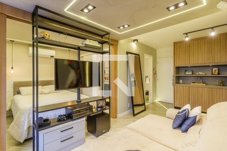 Sala de apartamento para alugar com 1 quarto, 72m² em Indianópolis, São Paulo