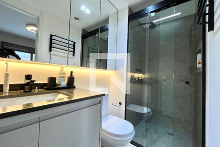 Banheiro da Suíte de apartamento à venda com 1 quarto, 65m² em Vila Clementino, São Paulo