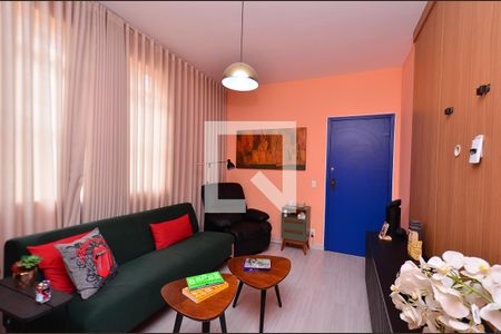 Sala de apartamento à venda com 3 quartos, 80m² em Anchieta, Belo Horizonte