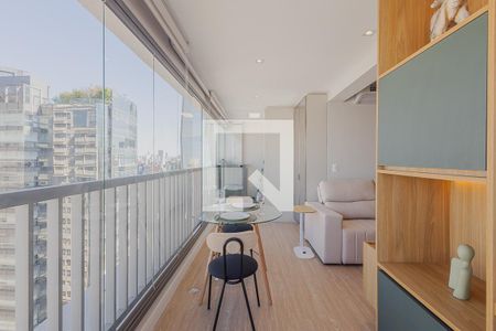 Varanda de apartamento para alugar com 1 quarto, 44m² em Pinheiros, São Paulo