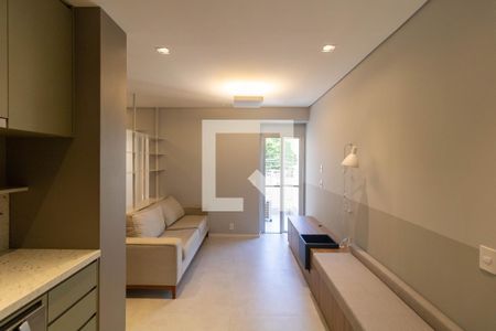 Salas de apartamento à venda com 1 quarto, 50m² em Cambuí, Campinas