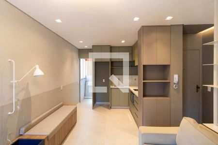 Salas de apartamento à venda com 1 quarto, 50m² em Cambuí, Campinas