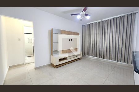 Sala de apartamento para alugar com 1 quarto, 50m² em Marapé, Santos