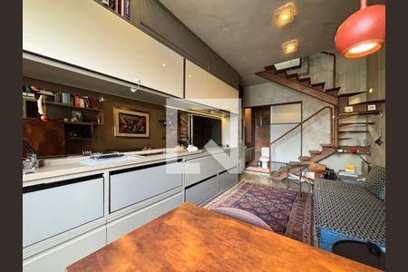 Sala/Cozinha de apartamento à venda com 1 quarto, 45m² em Vila Olímpia, São Paulo