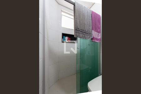 Banheiro da Suíte de apartamento à venda com 3 quartos, 136m² em Planalto, Belo Horizonte