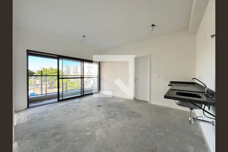 Sala/Cozinha de apartamento à venda com 2 quartos, 66m² em Indianópolis, São Paulo