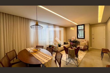 sala  de apartamento à venda com 3 quartos, 85m² em Serra, Belo Horizonte