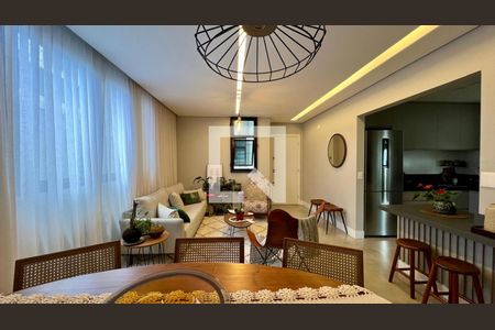 sala  de apartamento à venda com 3 quartos, 85m² em Serra, Belo Horizonte