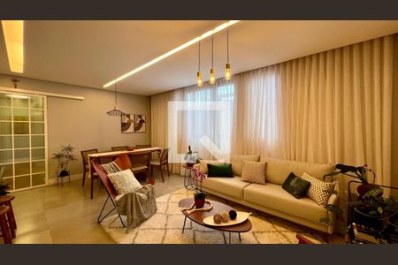 sala  de apartamento à venda com 3 quartos, 85m² em Serra, Belo Horizonte