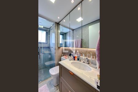Banheiro da Suíte 1 de apartamento à venda com 2 quartos, 72m² em Vila Dom Pedro I, São Paulo