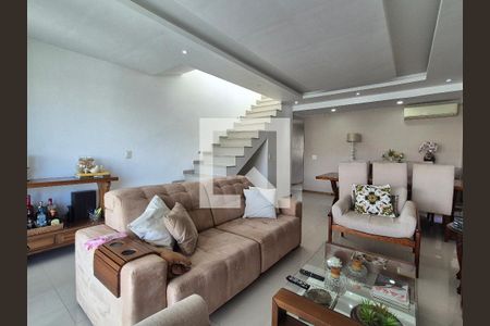 Sala  de apartamento à venda com 4 quartos, 213m² em Recreio dos Bandeirantes, Rio de Janeiro