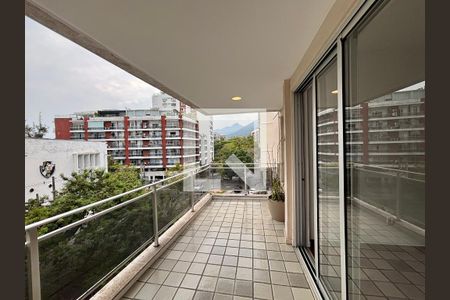Varanda da sala de apartamento para alugar com 3 quartos, 80m² em Lagoa, Rio de Janeiro