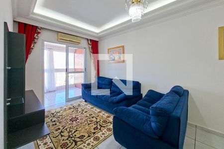 Sala de apartamento para alugar com 3 quartos, 75m² em Canto do Forte, Praia Grande