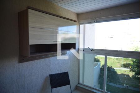 Varanda gourmet de apartamento à venda com 3 quartos, 84m² em Vila Valparaíso, Santo André