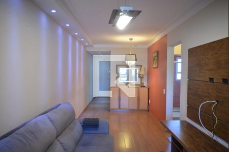 Sala de apartamento à venda com 3 quartos, 84m² em Vila Valparaíso, Santo André