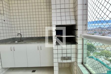 Varanda da Sala de apartamento para alugar com 3 quartos, 100m² em Aparecida, Santos
