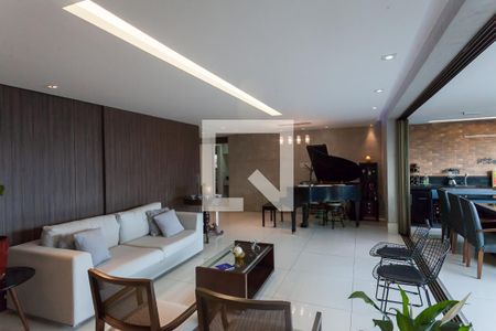 Sala de apartamento para alugar com 5 quartos, 201m² em Vila da Serra, Nova Lima