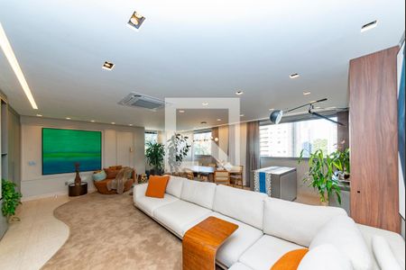 Sala de apartamento à venda com 4 quartos, 172m² em Vila das Flores, Nova Lima