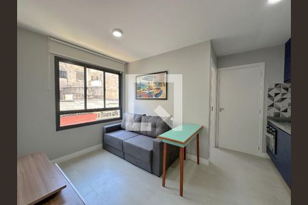 Sala/Cozinha de apartamento para alugar com 2 quartos, 33m² em Barra Funda, São Paulo