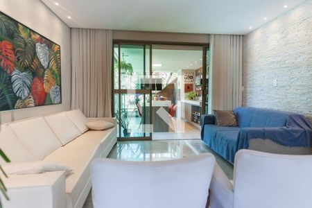 Sala de TV de apartamento à venda com 4 quartos, 180m² em Sion, Belo Horizonte