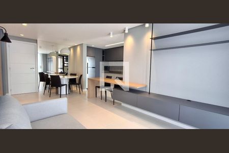 Sala de apartamento para alugar com 1 quarto, 74m² em Barreiros, São José