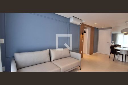 Sala de apartamento para alugar com 1 quarto, 74m² em Barreiros, São José