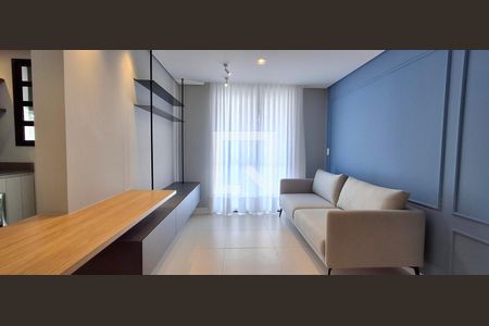 Sala de apartamento para alugar com 1 quarto, 74m² em Barreiros, São José