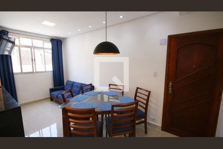 Sala de apartamento para alugar com 1 quarto, 44m² em Boqueirão, Praia Grande