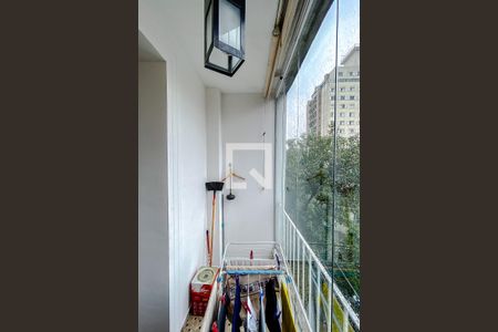 Varanda da Sala de apartamento à venda com 1 quarto, 71m² em Vila Clementino, São Paulo