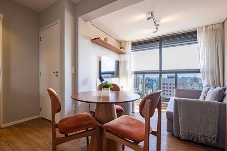 Sala/Cozinha de apartamento para alugar com 1 quarto, 32m² em Jardim Paulista, São Paulo