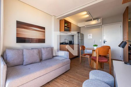 Sala/Cozinha de apartamento para alugar com 1 quarto, 32m² em Jardim Paulista, São Paulo