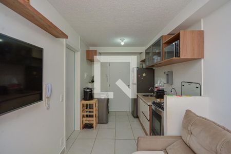 Sala/Cozinha de apartamento à venda com 1 quarto, 28m² em Socorro, São Paulo