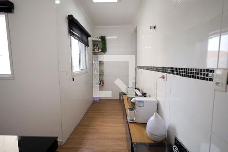Sala de apartamento à venda com 2 quartos, 77m² em Vila Scarpelli, Santo André