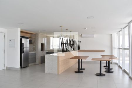 Área comum - Salão de festas de kitnet/studio para alugar com 1 quarto, 23m² em Centro, Curitiba