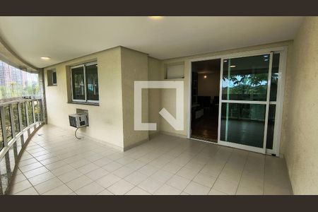 Varanda da Sala de apartamento para alugar com 3 quartos, 122m² em Barra da Tijuca, Rio de Janeiro