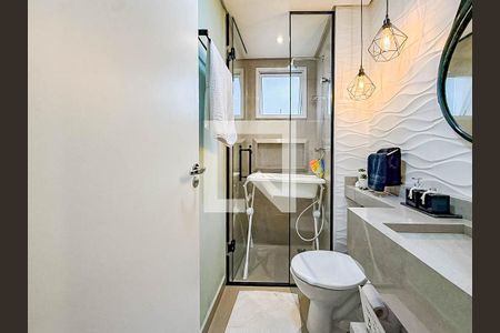 Banheiro Social de apartamento para alugar com 2 quartos, 69m² em Vila Água Funda, São Paulo