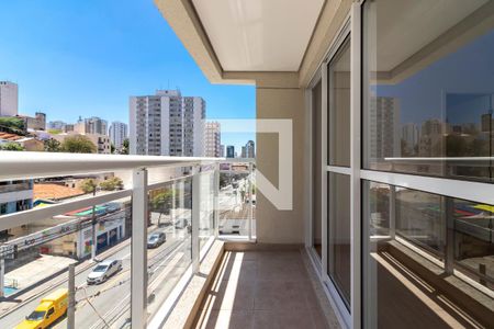 Varanda da Sala de apartamento para alugar com 1 quarto, 42m² em Santana, São Paulo