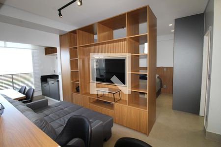 Sala de apartamento para alugar com 1 quarto, 52m² em Parque Residencial Aquarius, São José dos Campos