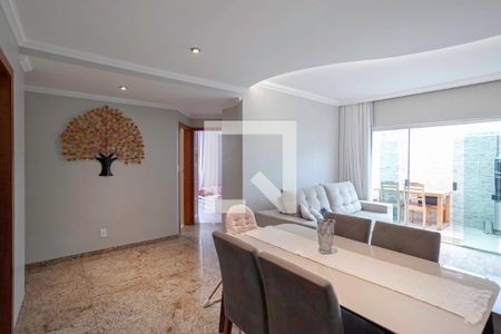 Sala de apartamento para alugar com 3 quartos, 123m² em Castelo, Belo Horizonte