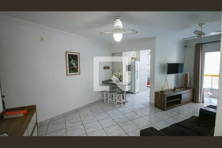 Sala de apartamento para alugar com 1 quarto, 55m² em Vila Caiçara, Praia Grande