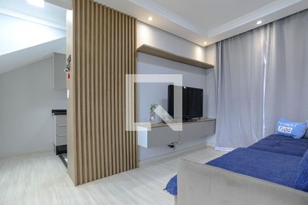 Sala de casa de condomínio para alugar com 2 quartos, 64m² em Conjunto Residencial Nova Bertioga, Mogi das Cruzes