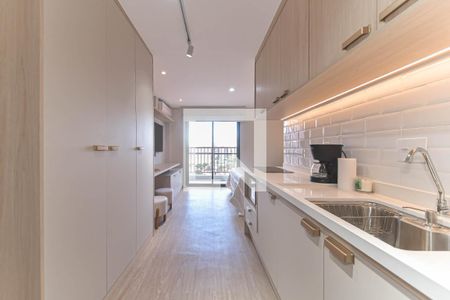 Cozinha de kitnet/studio para alugar com 1 quarto, 30m² em Jardim das Acacias, São Paulo