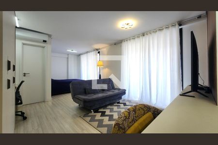 Sala de apartamento para alugar com 1 quarto, 57m² em Ponta da Praia, Santos